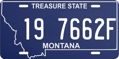 MT license plate 197662F