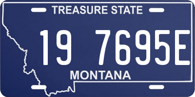 MT license plate 197695E