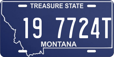 MT license plate 197724T