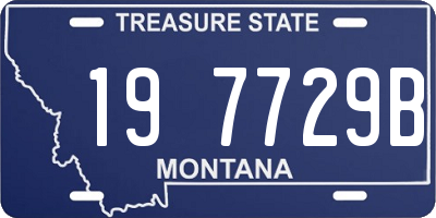 MT license plate 197729B
