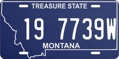 MT license plate 197739W