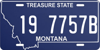 MT license plate 197757B