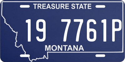 MT license plate 197761P