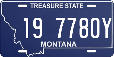 MT license plate 197780Y