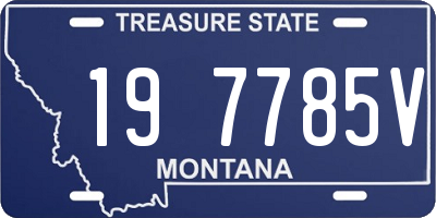 MT license plate 197785V