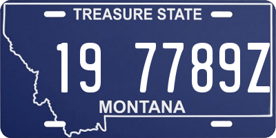 MT license plate 197789Z