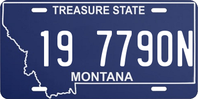 MT license plate 197790N