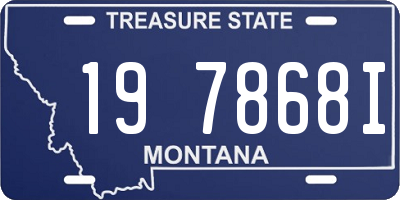 MT license plate 197868I