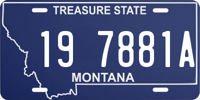 MT license plate 197881A
