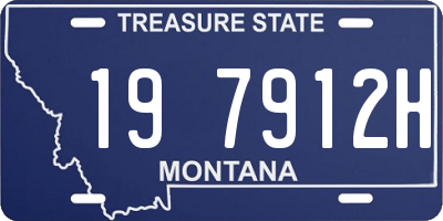 MT license plate 197912H