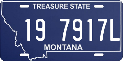 MT license plate 197917L
