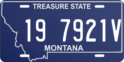 MT license plate 197921V