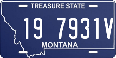 MT license plate 197931V