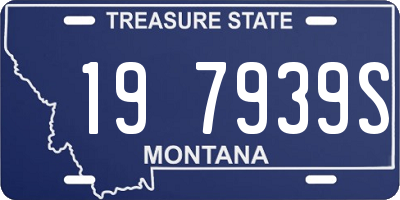MT license plate 197939S