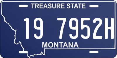MT license plate 197952H