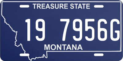 MT license plate 197956G