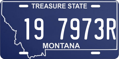 MT license plate 197973R
