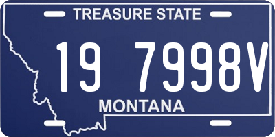 MT license plate 197998V