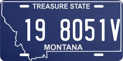 MT license plate 198051V
