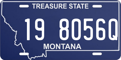 MT license plate 198056Q