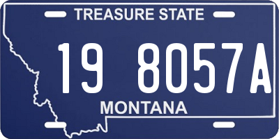 MT license plate 198057A