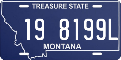 MT license plate 198199L