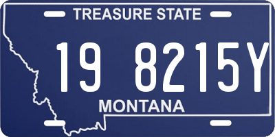 MT license plate 198215Y