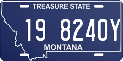 MT license plate 198240Y