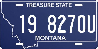 MT license plate 198270U