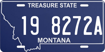 MT license plate 198272A