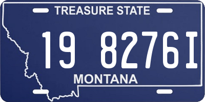 MT license plate 198276I