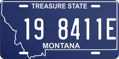 MT license plate 198411E