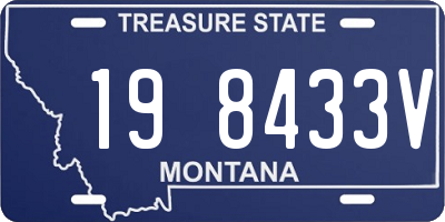 MT license plate 198433V