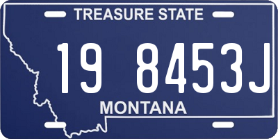 MT license plate 198453J