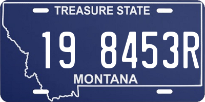 MT license plate 198453R