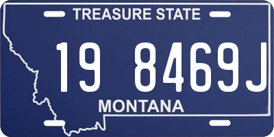 MT license plate 198469J