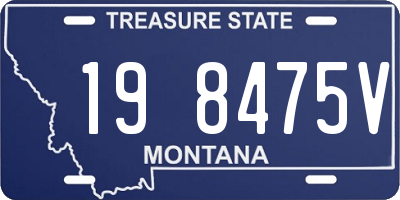MT license plate 198475V