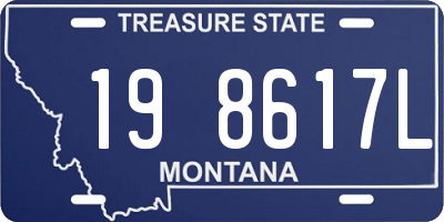 MT license plate 198617L