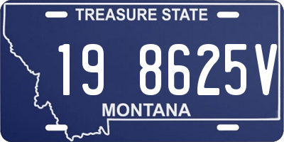 MT license plate 198625V