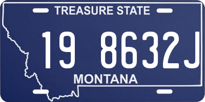 MT license plate 198632J