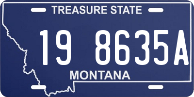 MT license plate 198635A