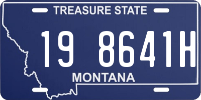 MT license plate 198641H