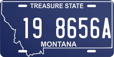 MT license plate 198656A