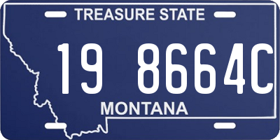MT license plate 198664C