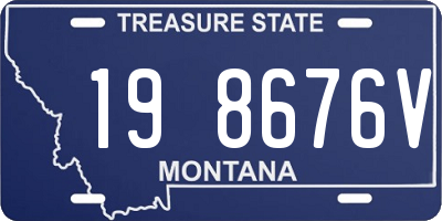 MT license plate 198676V