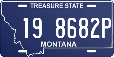 MT license plate 198682P