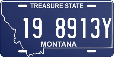 MT license plate 198913Y