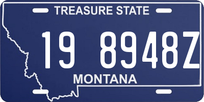 MT license plate 198948Z