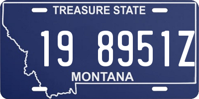 MT license plate 198951Z