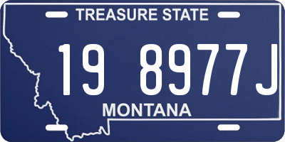 MT license plate 198977J